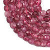 Natural Pink Tourmaline Beads Strands G-G106-G03-01A-4