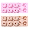 2Pcs 2 Colors Donut Baking Silicone Molds ST-CJ0043-081-1