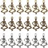 180Pcs 3 Style Punk Alloy Pendants FIND-FH0001-23-1