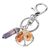 Red Agate Keychains PW-WG01337-03-1