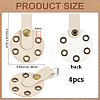 Imitation Leather with Alloy Yarn Divider TOOL-WH0155-256B-2