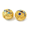 Rack Plating Brass Enamel Beads KK-P276-44G-2