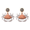 Punk Halloween Zinc Alloy Enemal Stud Dangle Earrings for Women WG4F29B-04-1