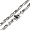 Non-Tarnish 304 Stainless Steel Double Layer Pendant Necklaces NJEW-D047-02P-4