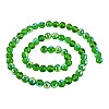 1 Strand Electroplate Transparent Glass Beads Strands EGLA-TADJ0001-15F-1