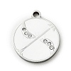 Twelve Constellations 304 Stainless Steel Enamel Pendants SA-CBAAE04-01P-09-1