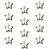 Metal Hollow Star Snap Hair Clips for Women Girls PW-WG27F79-02-1