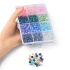 840Pcs 12 Colors Baking Paint Crackle Glass Bead Strands DGLA-YW0001-10-3