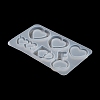 Heart Shape Quicksand DIY Silicone Mold DIY-K073-10A-6