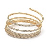 Iron Alloy Rhinestone Multilayer Bangles BJEW-B052-02LG-2