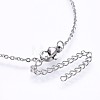 304 Stainless Steel Initial Pendant Necklaces NJEW-H486-30P-B-3