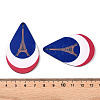 French Theme Printed Wood Pendants WOOD-N016-11-3