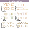 Gorgecraft 6 Sets 6 Styles Hollow Scrapbook Paper Pads SCRA-GF0001-07-2