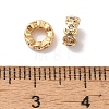 Brass Micro Pave Clear Cubic Zirconia Beads KK-G503-19G-2