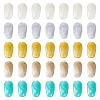 100Pcs 5 Colors Opaque Acrylic Beads OACR-TA0004-98-1