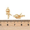 Ocean Theme Brass Micro Pave Cubic Zirconia Pendants KK-F902-08J-G-3