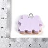 Resin Pendants RESI-I061-08B-3