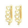 Brass Hoop Earring Findings KK-CBA5558-01G-1
