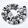 Handmade Polymer Clay Beads Strands CLAY-R089-8mm-150-3