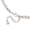CCB Plastic Nuggets and Round Beaded Necklaces for Women NJEW-JN05754-5