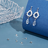 3Pcs 925 Sterling Silver Stud Earring Findings STER-UN0001-40-2