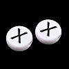 Opaque Acrylic European Beads AC-CBA3BDD-01X-2