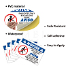 5Pcs Waterproof PVC Warning Sign Stickers DIY-WH0237-028-3