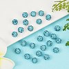 Polymer Clay Rhinestone Beads RB-H284-6MM-Half-202-5