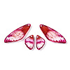 Transparent Resin Wing Earrings Pendants FIND-TAC0006-59C-2
