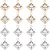 16Pcs 2 Colors 304 Stainless Steel Charms STAS-UN0035-45-1