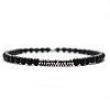 Natural Frosted Round Obsidian Beaded Bracxelets for Men OI5065-2-1