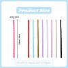 72Pcs 9 Colors TPU Spiral Rope for Keychain AJEW-CO0001-09-2