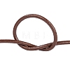 3mm Saddle Brown Color Cowhide Leather Beading Cords X-WL-A002-12-3