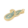 Brass Enamel Pendants KK-K408-43B-02-2