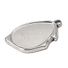 304 Stainless Steel Pendant Cabochon Settings SA-CBA9B1E-01D-P-2