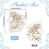 2Pcs 3D Flower Beading Polyster Embroidery Ornaments Accessories DIY-CY0003-64C-2