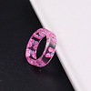 Transparent Resin Finger Rings WGC4E19-25-1