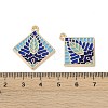 Rack Plating Alloy Enamel Pendants FIND-I038-04C-3