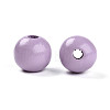 Painted Natural Wood Beads X-WOOD-A018-16mm-09-2