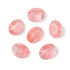 Cherry Quartz Glass Cabochons G-C146-02F-1