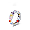 925 Sterling Silver Micro Pave Colorful Cubic Zirconia Finger Rings FS-WGC9F63-01-1