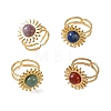 Stainless Steel Cuff Open Rings RJEW-JR01078-01-2