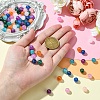 80Pcs 8 Colors Round Imitation Cat Eye Resin Beads RESI-YW0001-81-5