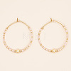 Bohemian Handmade Glass Beaded Hoop Earrings RN1446-7-1