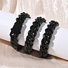 12MM 201 Stainless Steel Cuban Link Chain Necklaces for Women Men NJEW-F360-01EB-3
