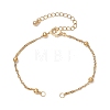 304 Stainless Steel Singapore Chain Bracelets Making AJEW-JB01307-01-1