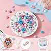  100Pcs 10 Colors Rondelle Food Grade Eco-Friendly Silicone Beads SIL-TA0001-42-12