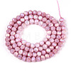 Anti-Tarnish Electroplate Glass Beads Strands EGLA-T021-4mm-15-02-2