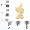 Natural Shell Dog Pendants KK-H273-03G-3