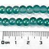 Frosted Transparent Glass Bead Strands GLAA-P065-6mm-08-3